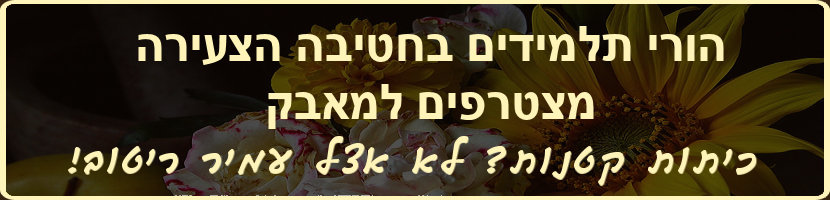 הורי החטיבה הצעירה מטטרפים למאבק. כנגד החטת עמיר ריטוב ראש המועצה האזורית לב השרון לצמצם כיתות